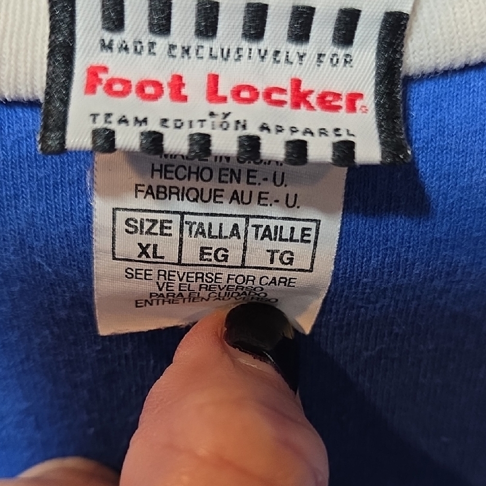 Vintage Foot Locker Duke Blue Devils Mens Womens Short Sleeve T-Shirt Retro 90s - Picture 10 of 11